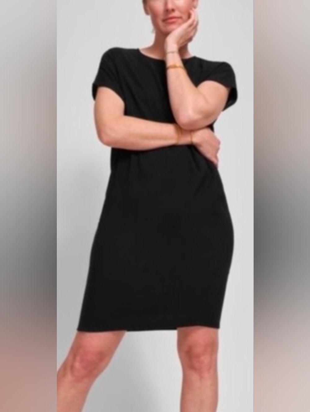 Universal Standard Isabelle Luxe Dress Black 2xs New